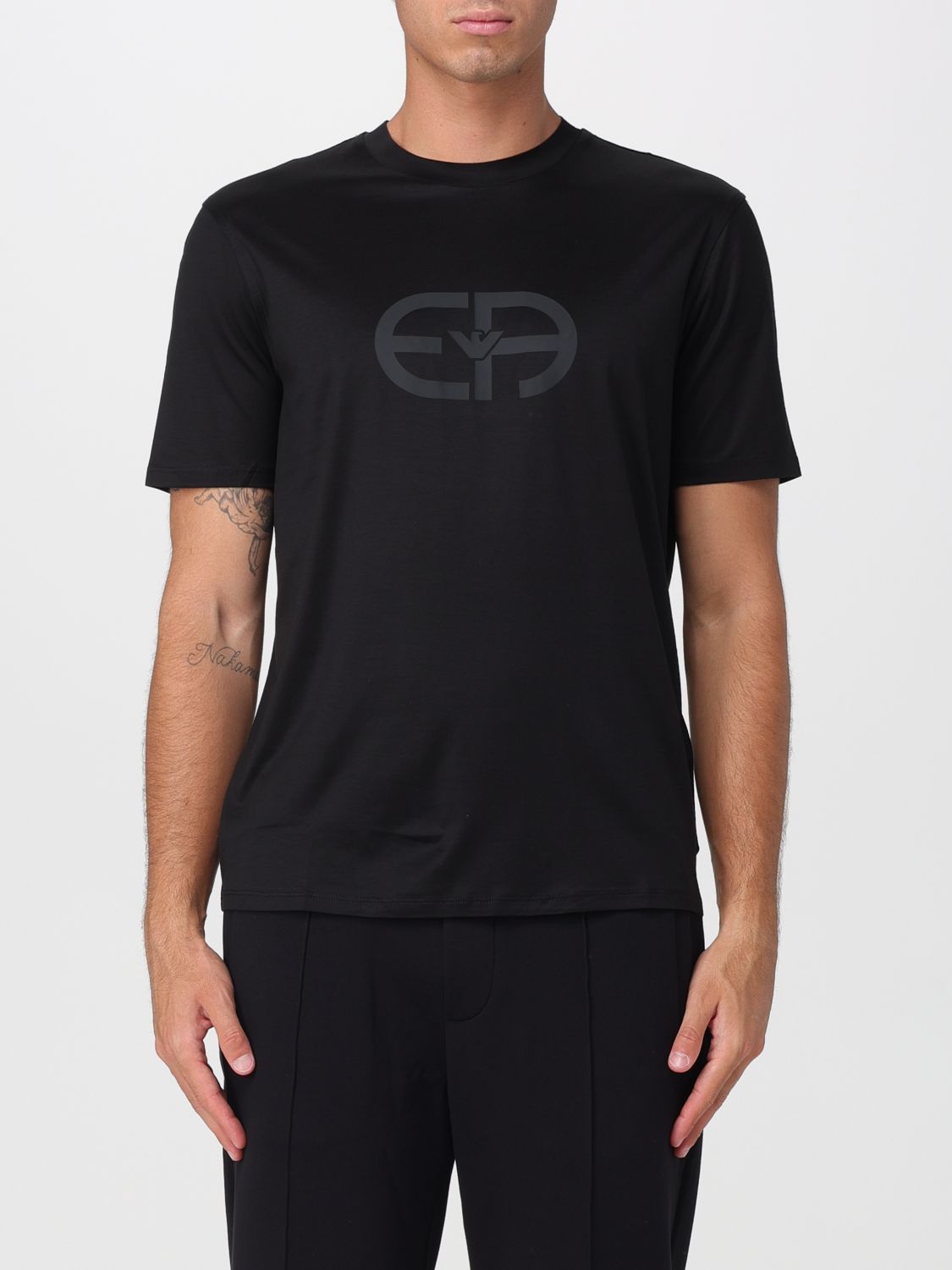 EMPORIO ARMANI T-shirt in misto cotone con logo
