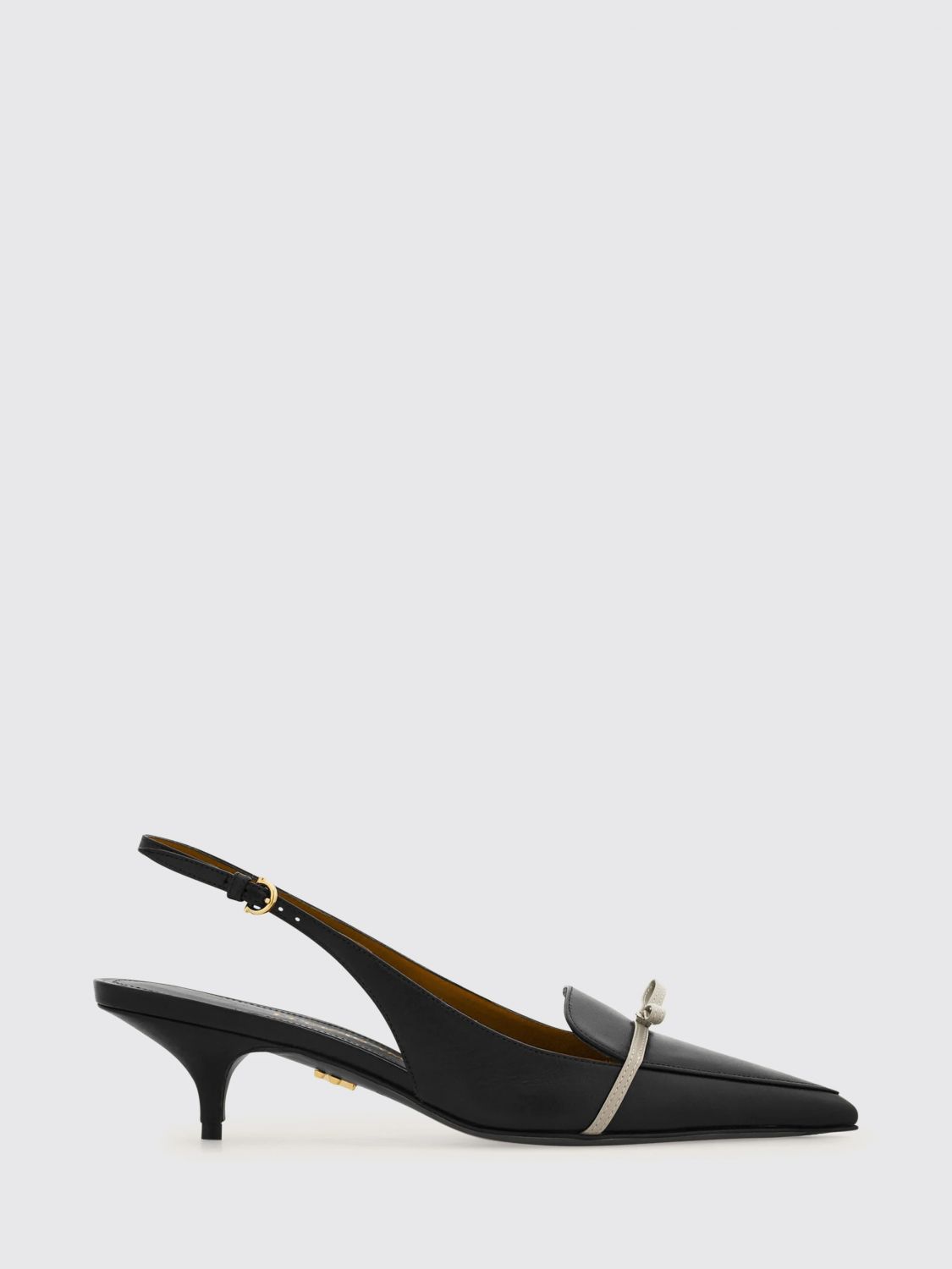 FERRAGAMO Slingback in pelle con fiocco