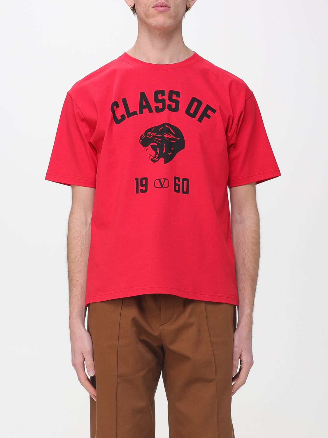 VALENTINO Cotton T-shirt with Logo　VALENTINO ロゴ入りコットンTシャツ VALENTINO
