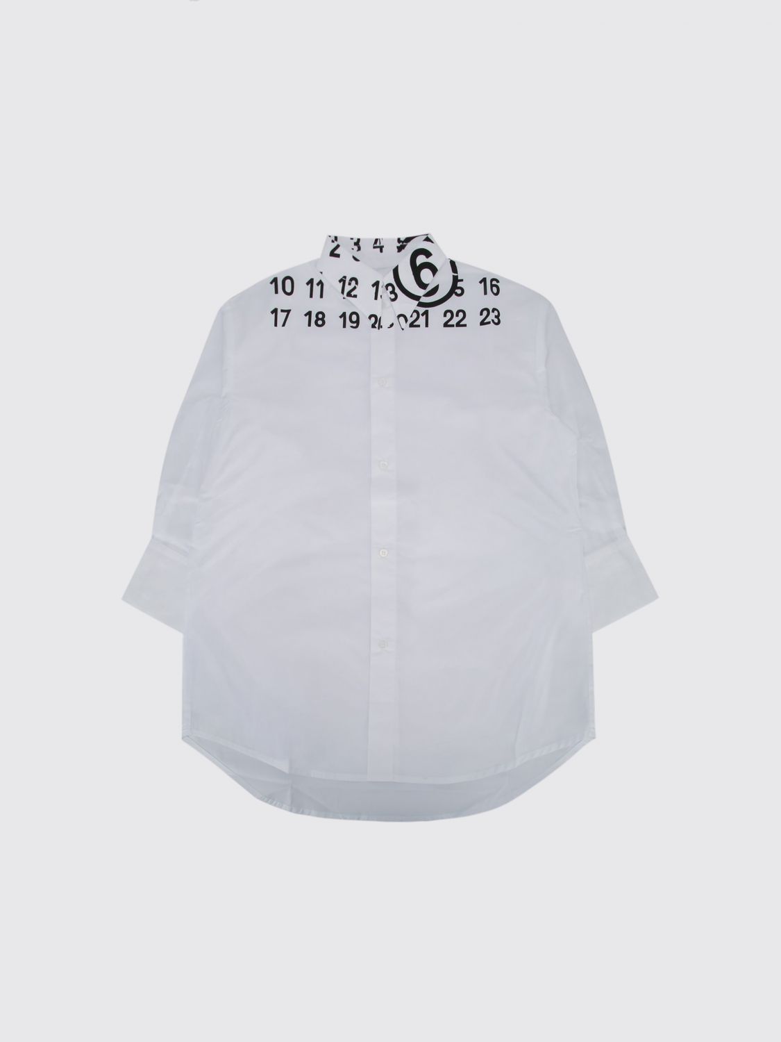 Maison Margiela MAISON MARGIELA Logo Cotton Chemisier Dress　MAISON MARGIELA ロゴ コットン ブラウスドレス