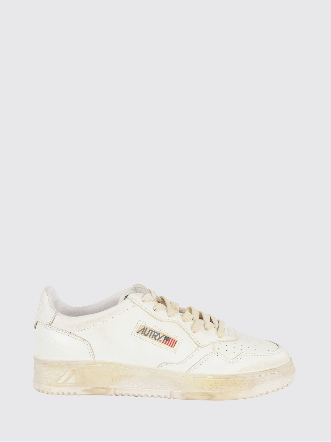 Autry Medalist Super Vintage Low Used Leather Sneakers