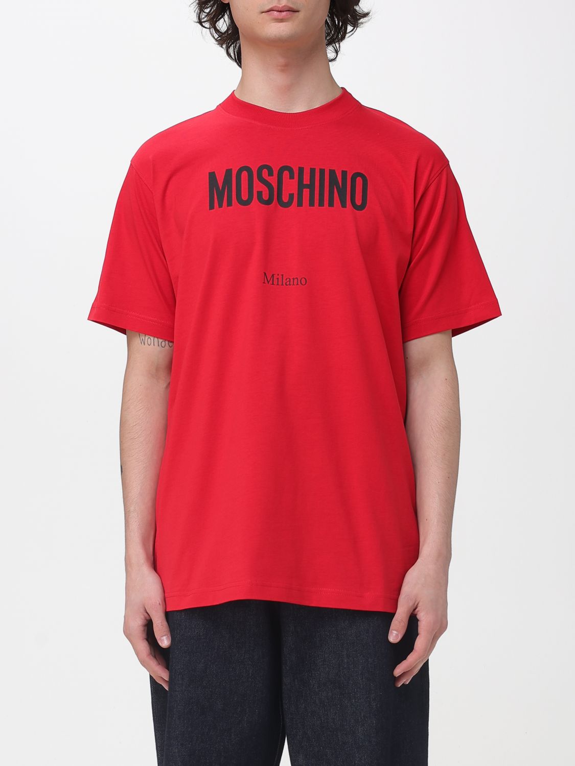 MOSCHINO COUTURE Baumwoll-T-Shirt mit Logo