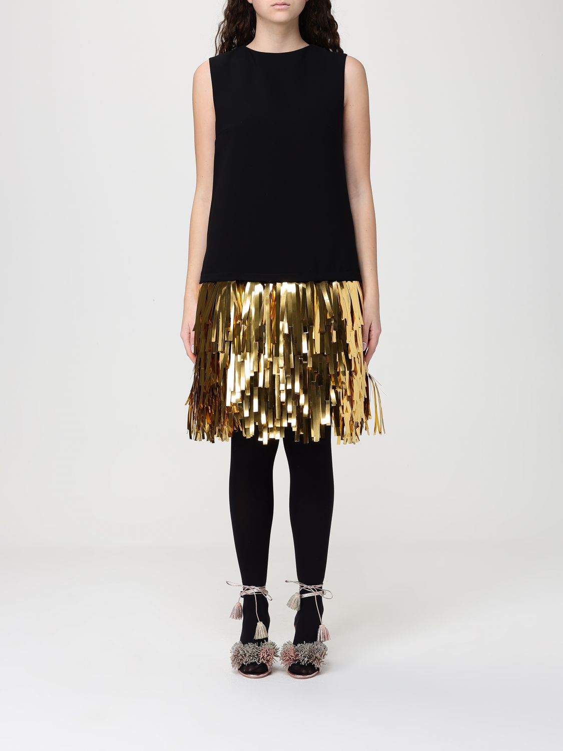 MOSCHINO COUTURE Dress Woman color Gold