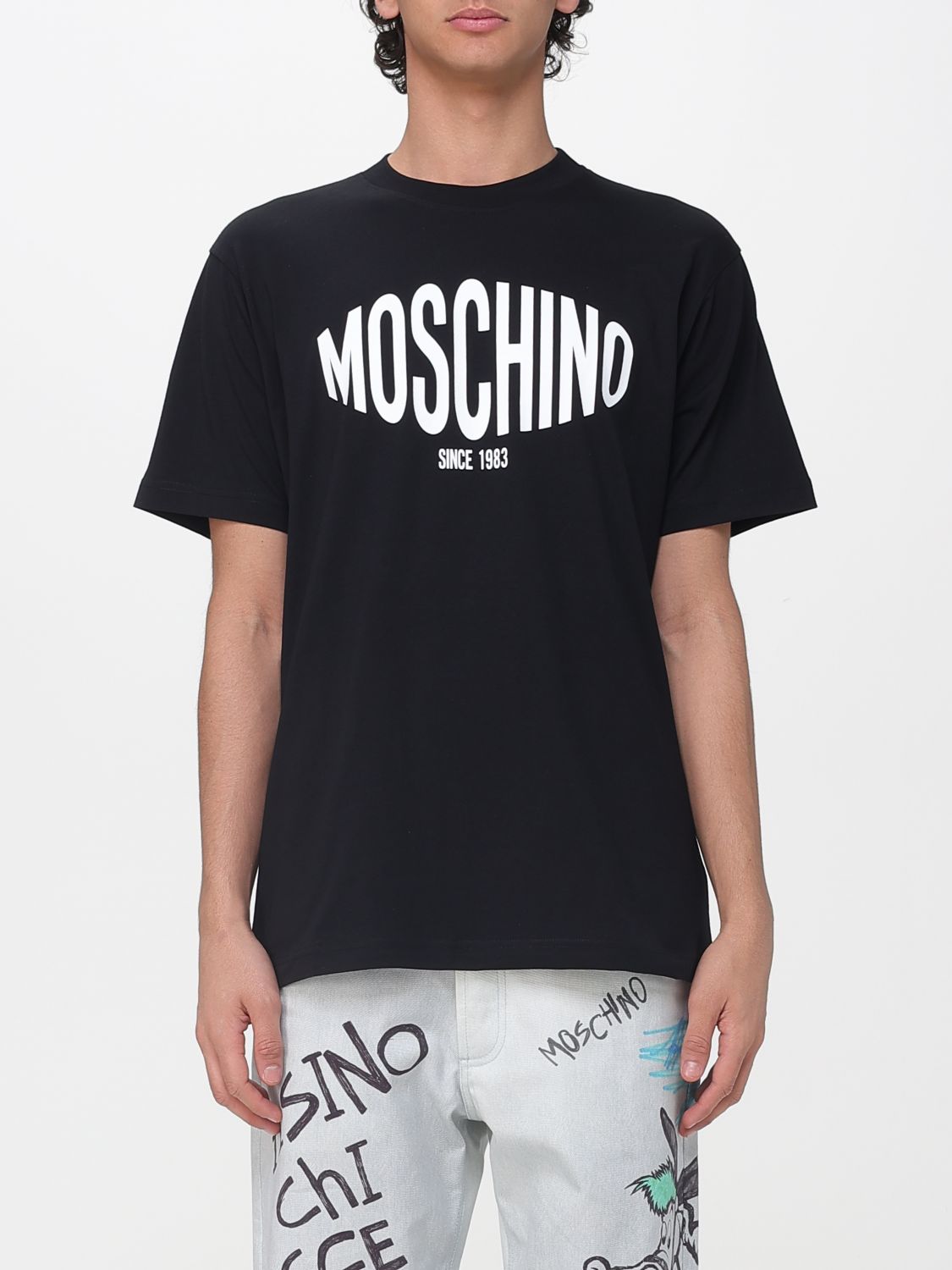 MOSCHINO COUTURE Baumwoll-T-Shirt mit Logo