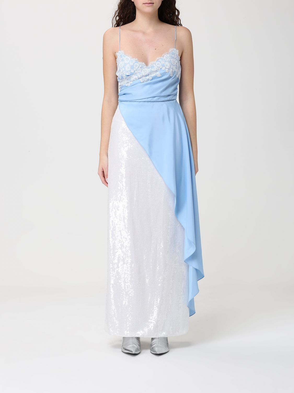 Top MOSCHINO COUTURE Woman color Gnawed Blue