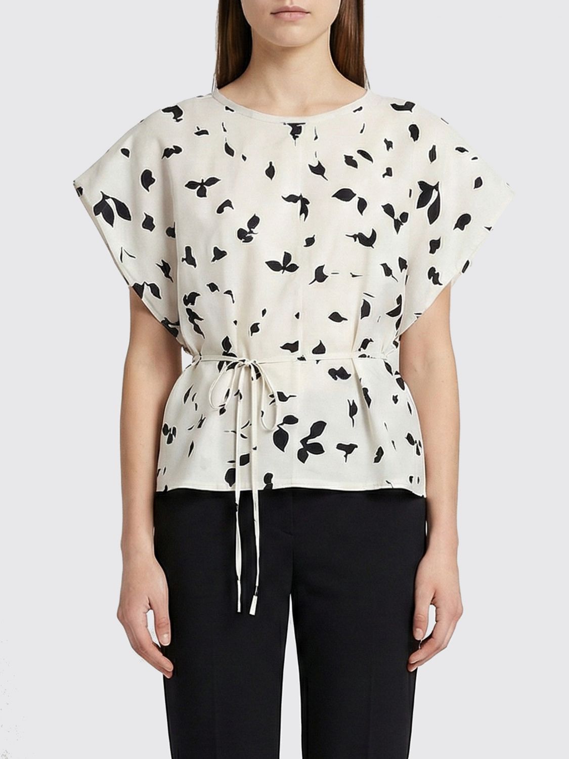 Alysi Patterned Cotton Top