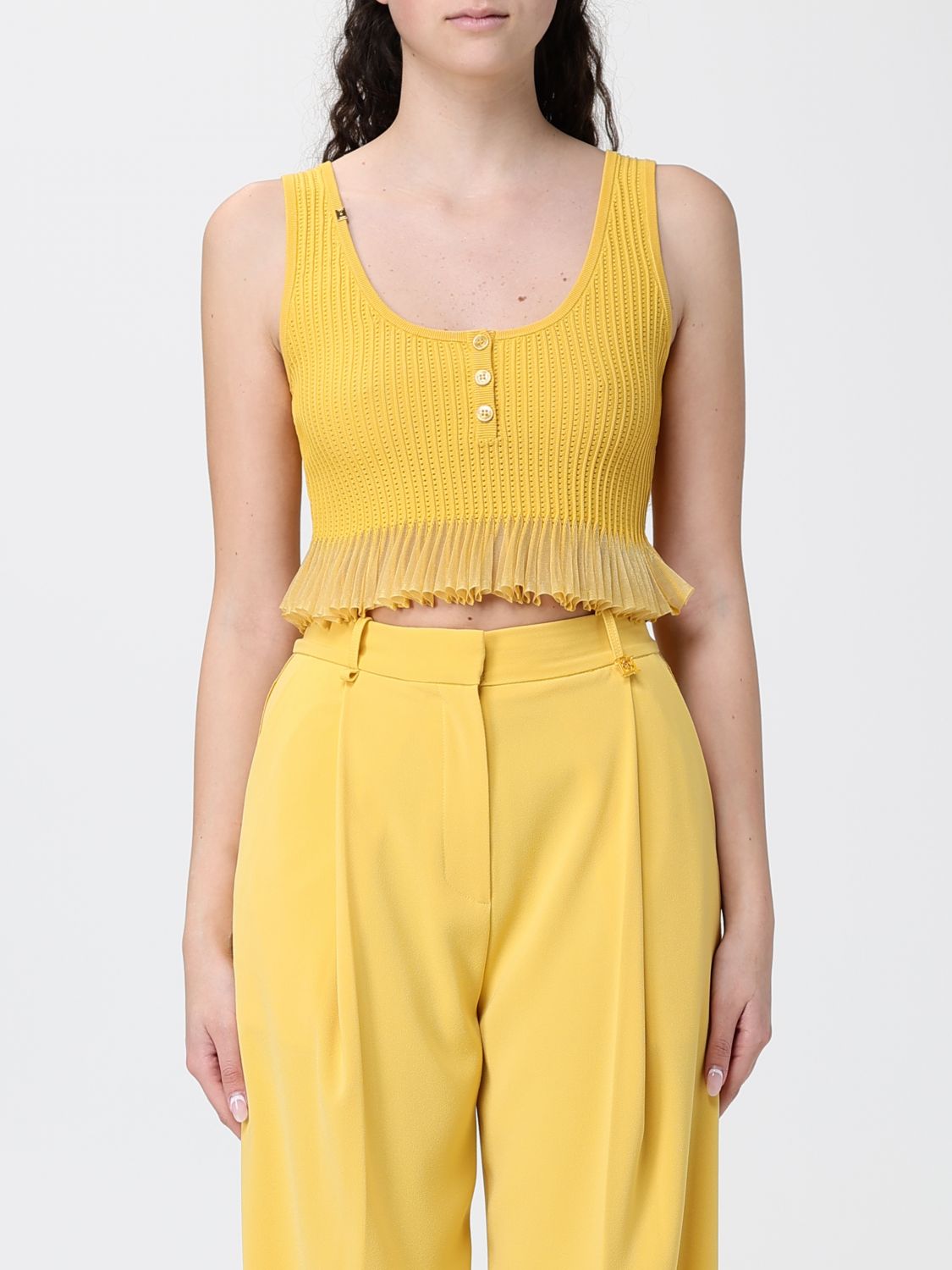 ELISABETTA FRANCHI Gestricktes Cropped-Top