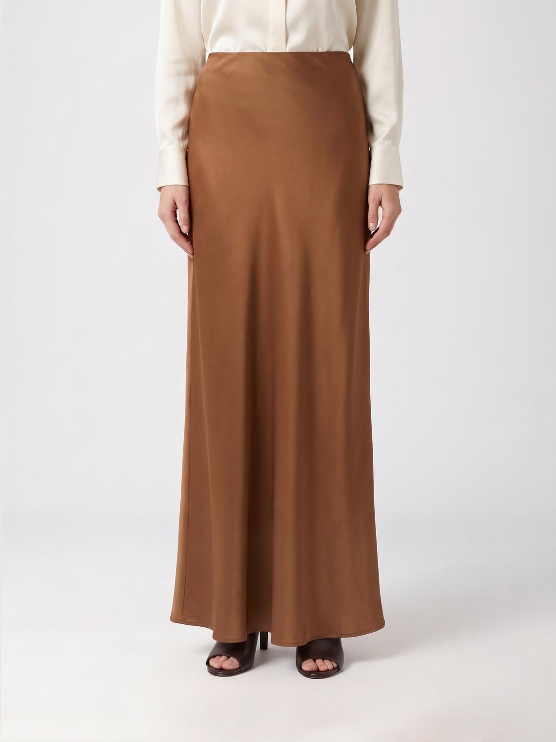 Brunello Cucinelli Long Satin Skirt · 44
