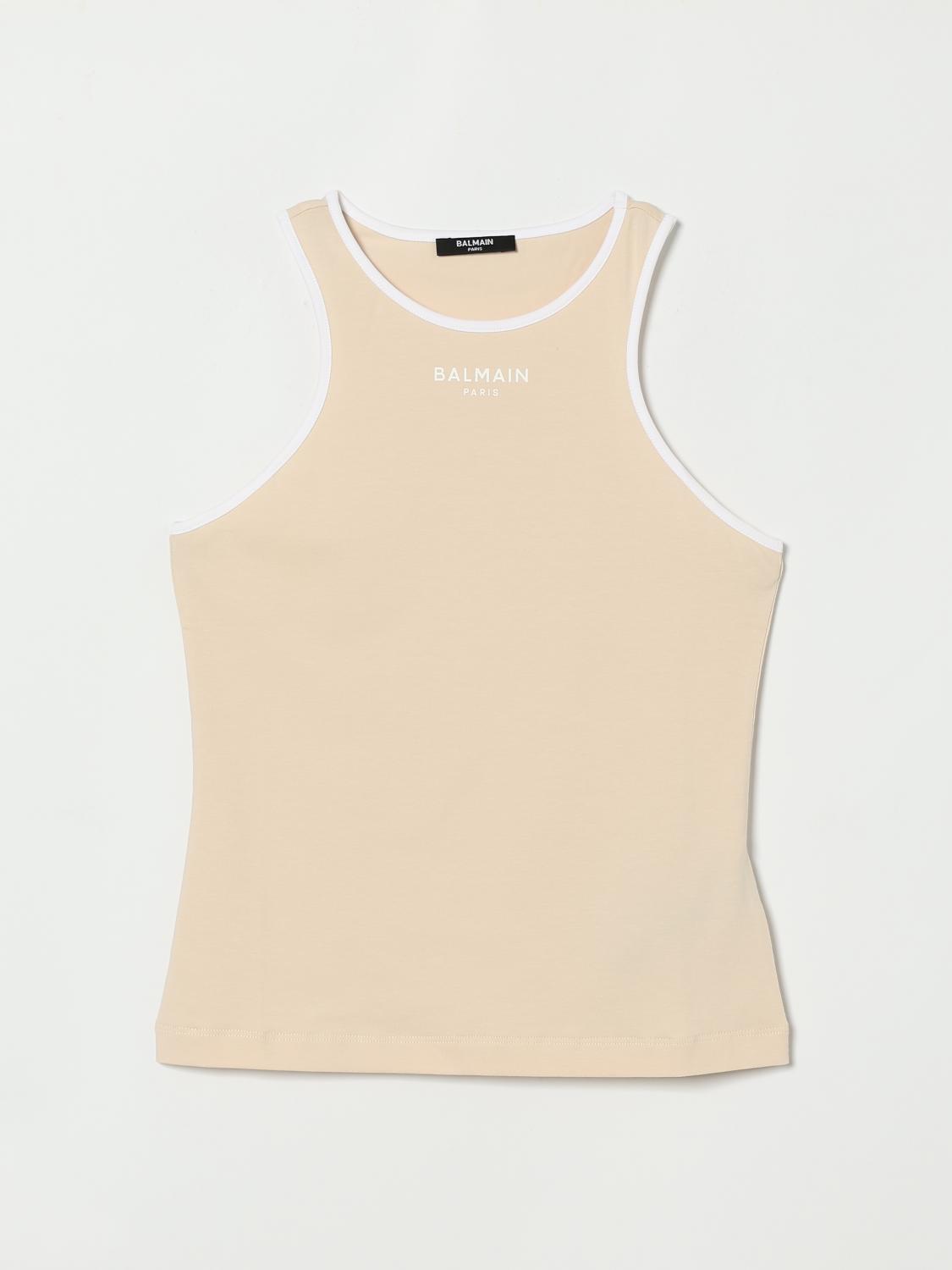 BALMAIN Baumwoll-Tanktop mit Logo