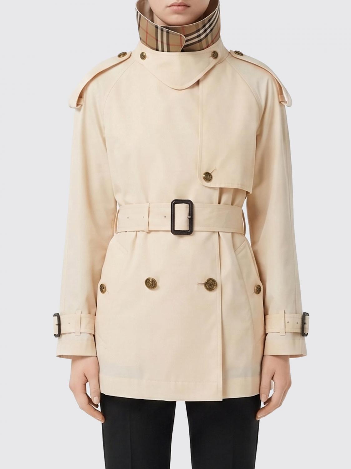 BURBERRY Double-Breasted Trench Coat in Cotton