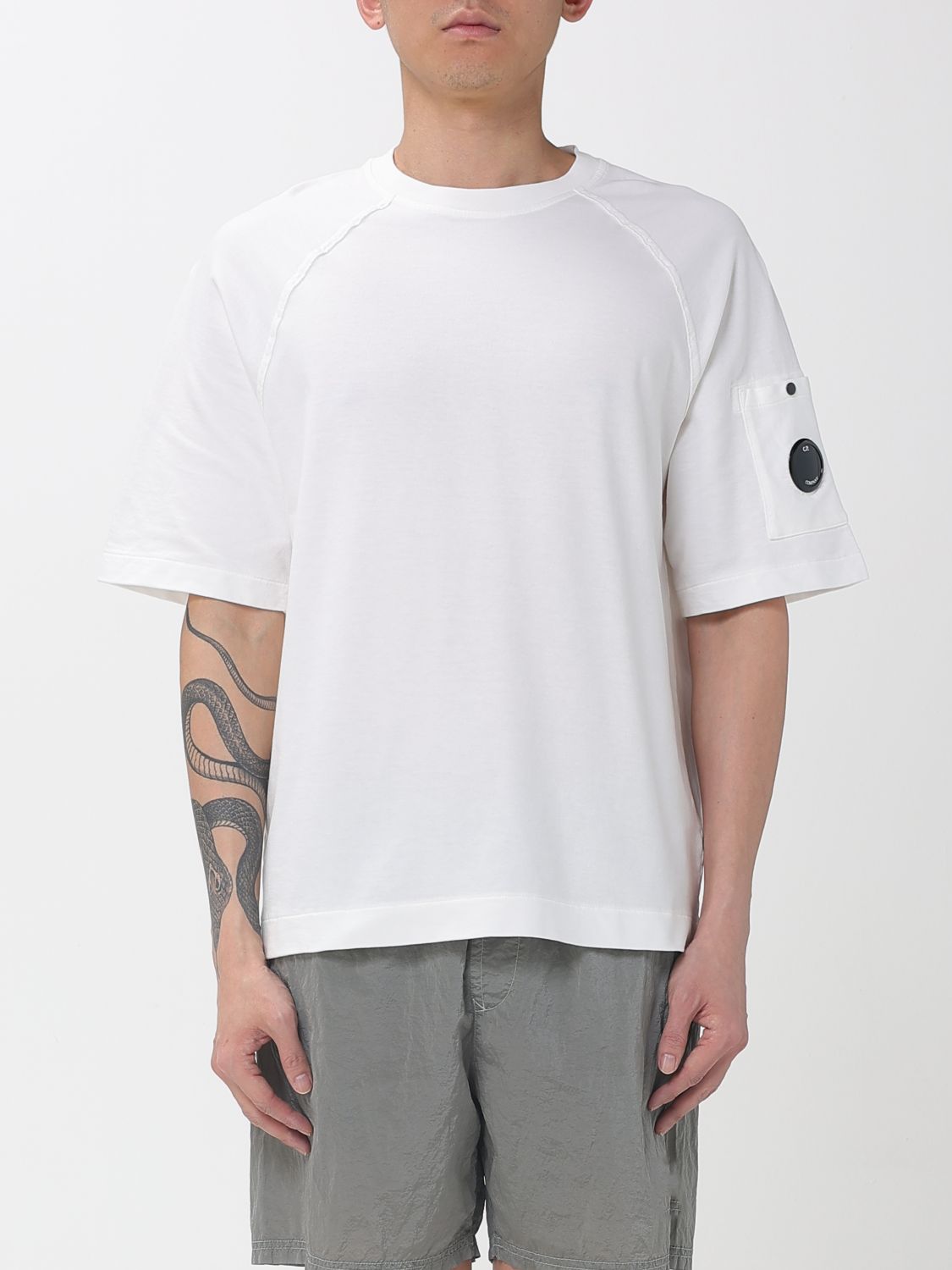 C. P. COMPANY Cotton T-shirt with Logo
