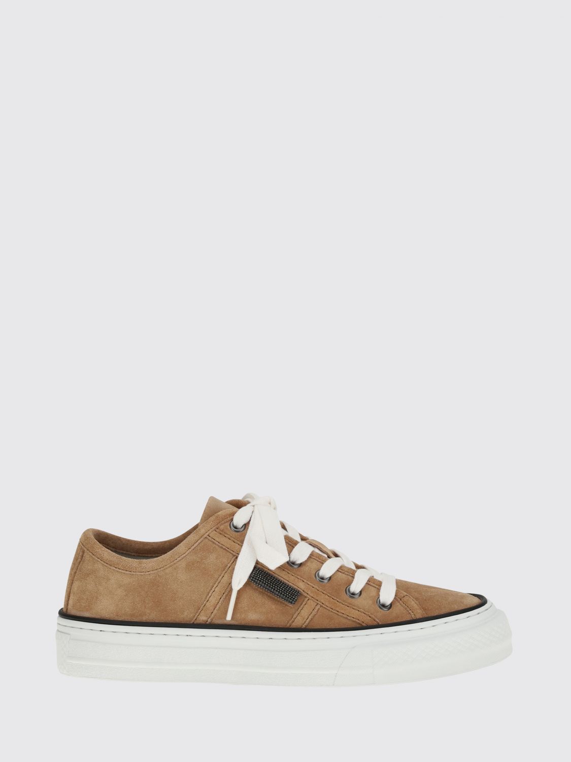 BRUNELLO CUCINELLI Wildleder-Sneakers mit Monile