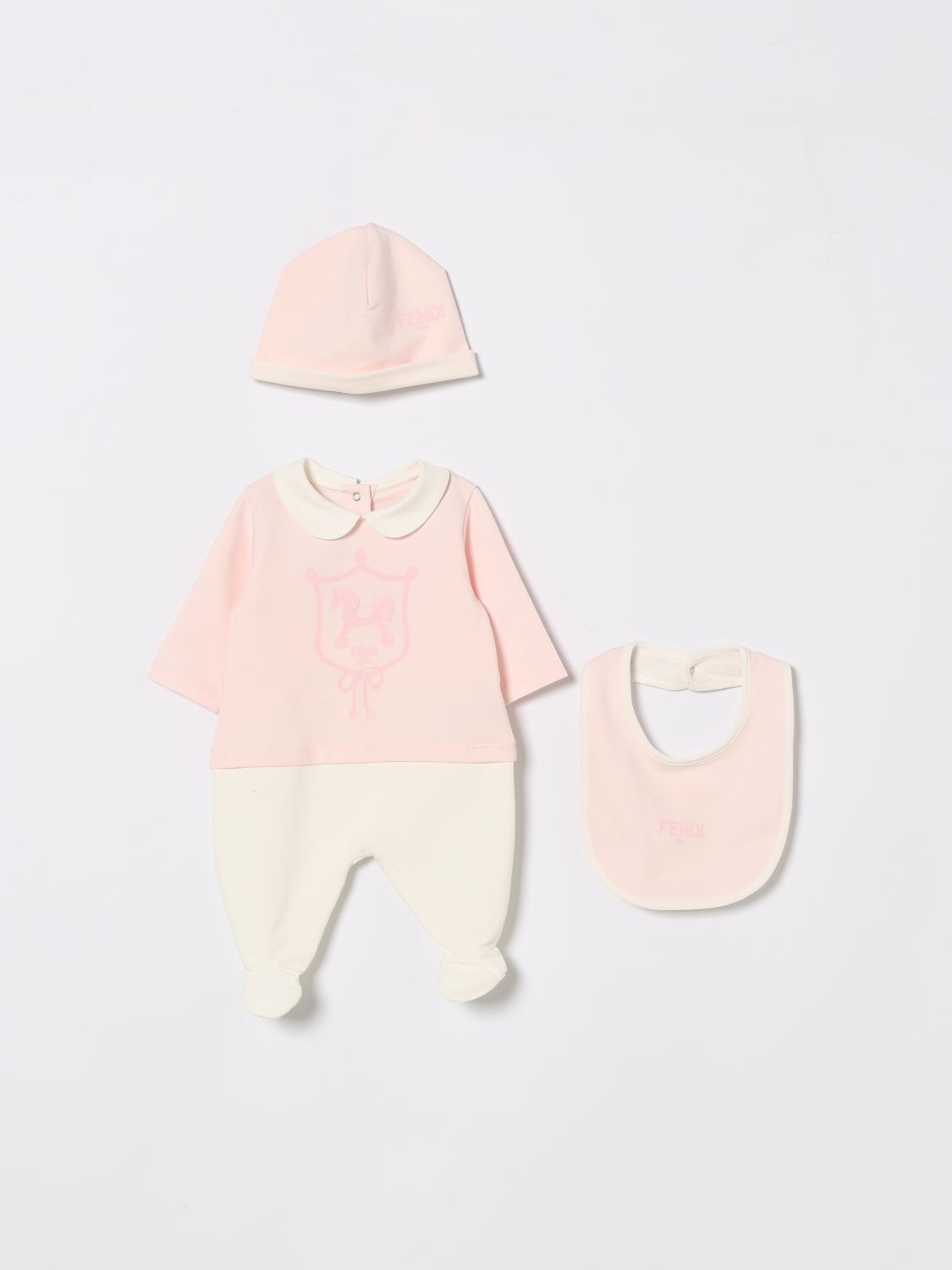 FENDI Coordinato in cotone con logo