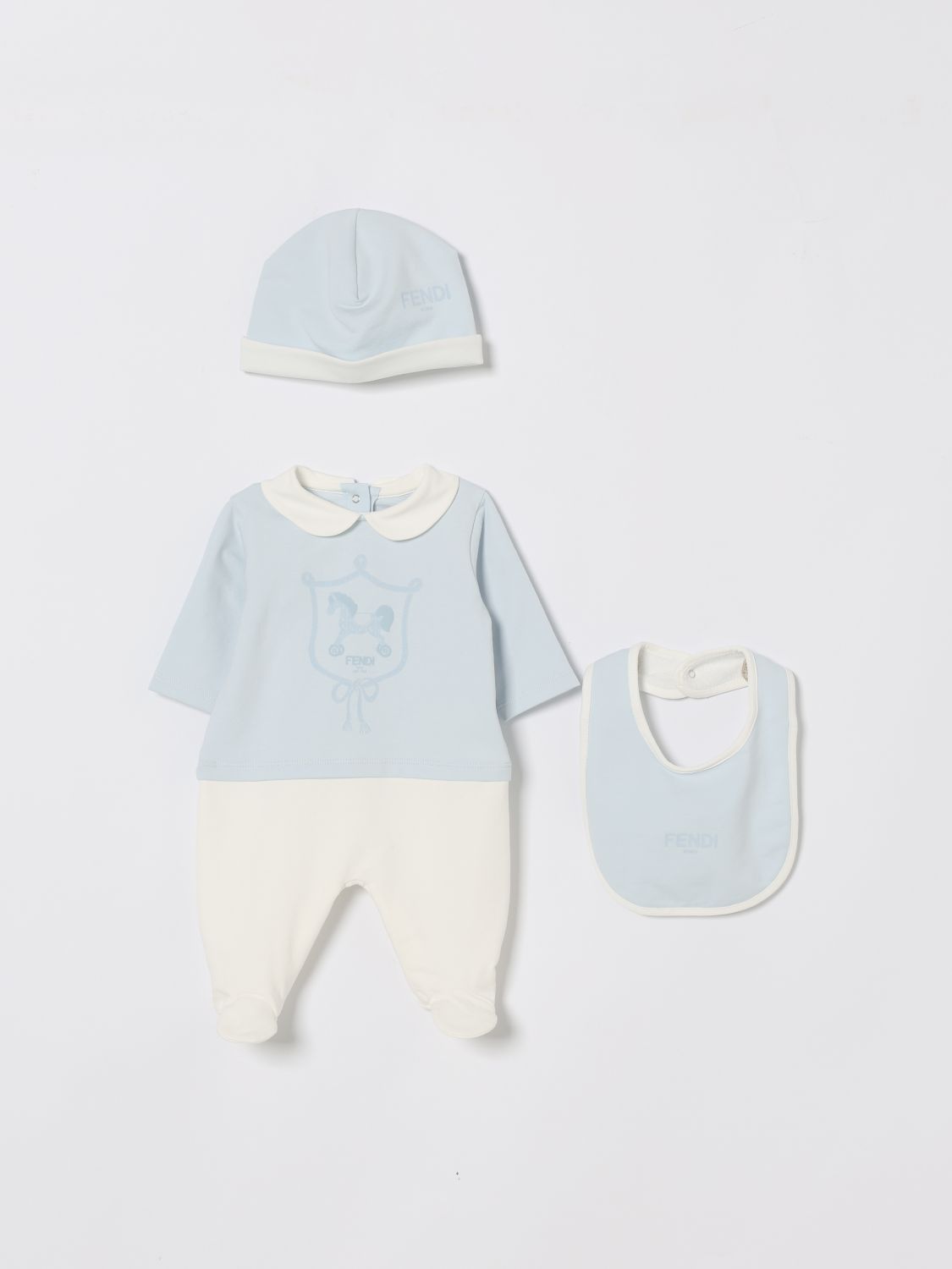 FENDI Coordinato in cotone con logo