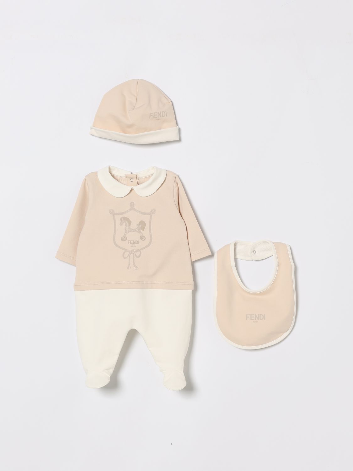 FENDI Coordinato in cotone con logo