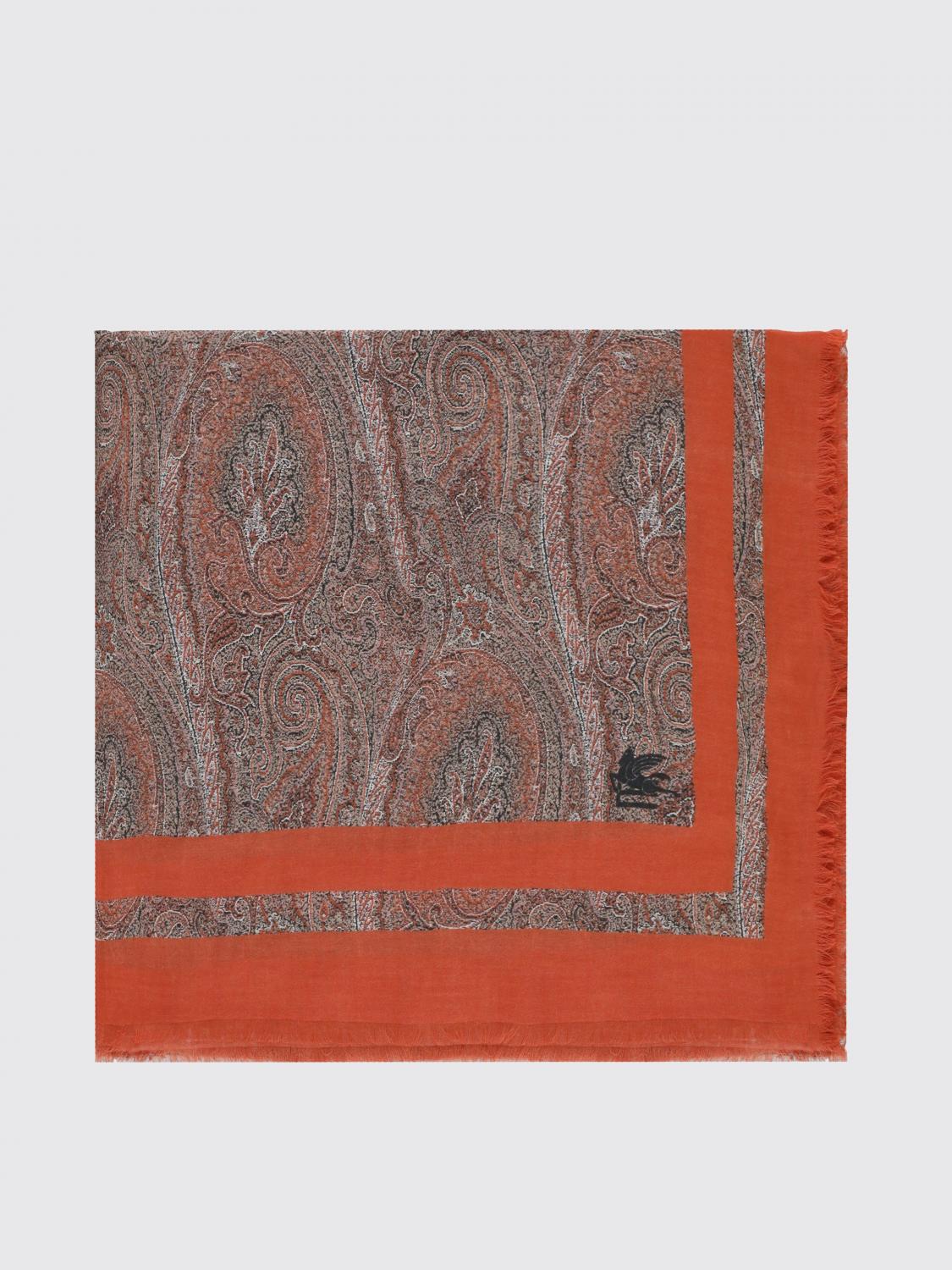 ETRO Foulard in Modal and Cashmere with Paisley Print　ETRO ペイズリー柄 モダール＆カシミア スカーフ ETRO