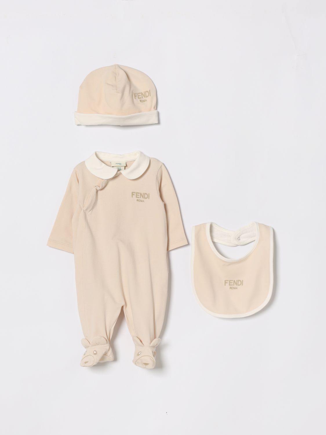 FENDI Coordinato in cotone con logo