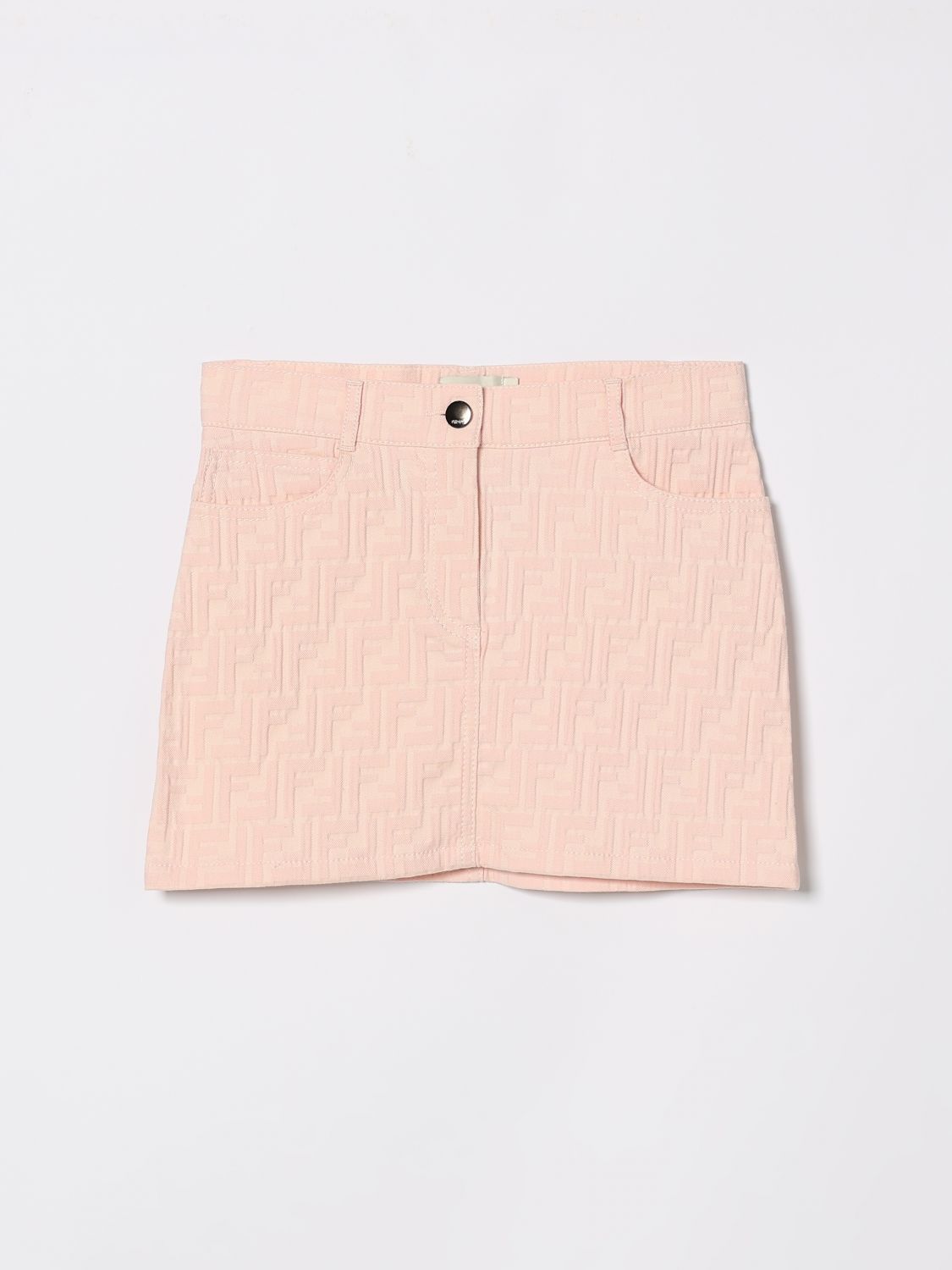 FENDI Gonna in misto cotone FF