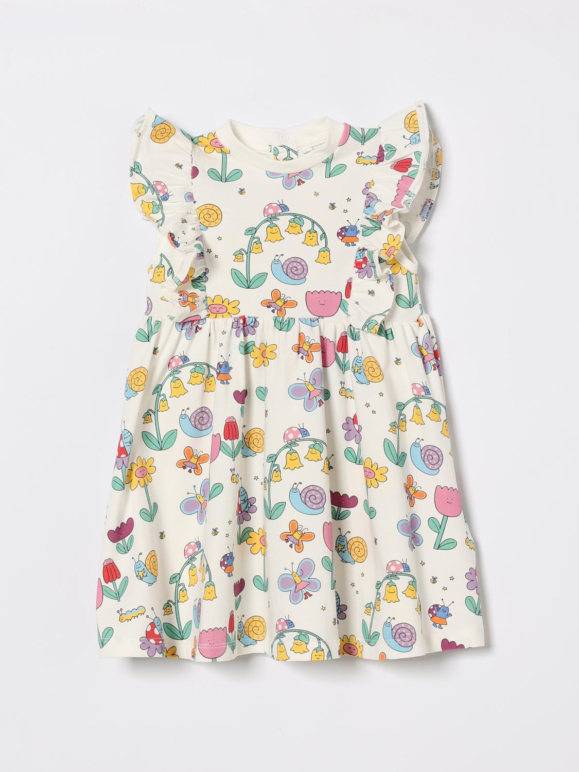 STELLA MCCARTNEY KIDS Cotton Mini Dress with Graphic Print　STELLA MCCARTNEY KIDS グラフィックプリント付きコットンミニドレス STELLA