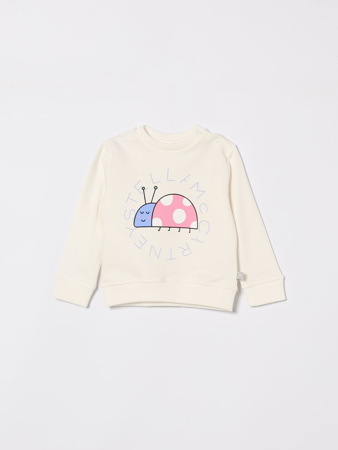 STELLA MCCARTNEY KIDS Cotton Crewneck Sweatshirt with Logo　STELLA MCCARTNEY KIDS ロゴ入りコットン クルーネック スウェットシャツ STELLA