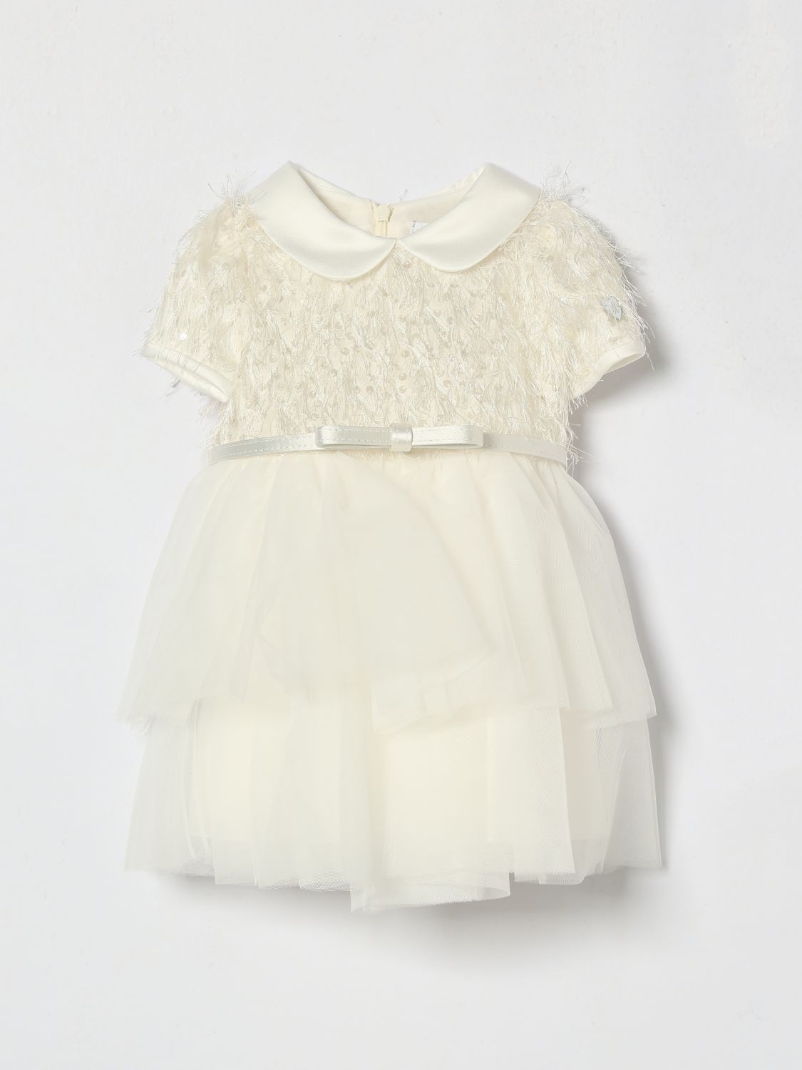 MONNALISA Abito in tulle con frange