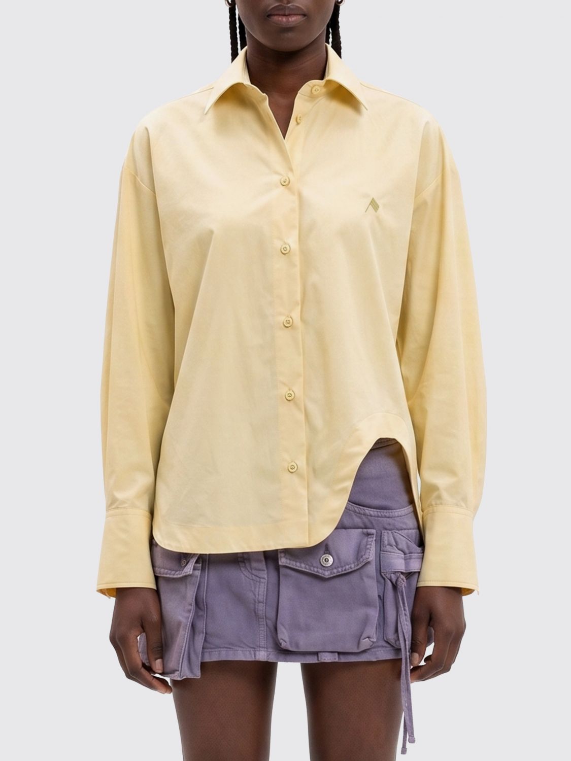 THE ATTICO Camicia casual in popeline di cotone