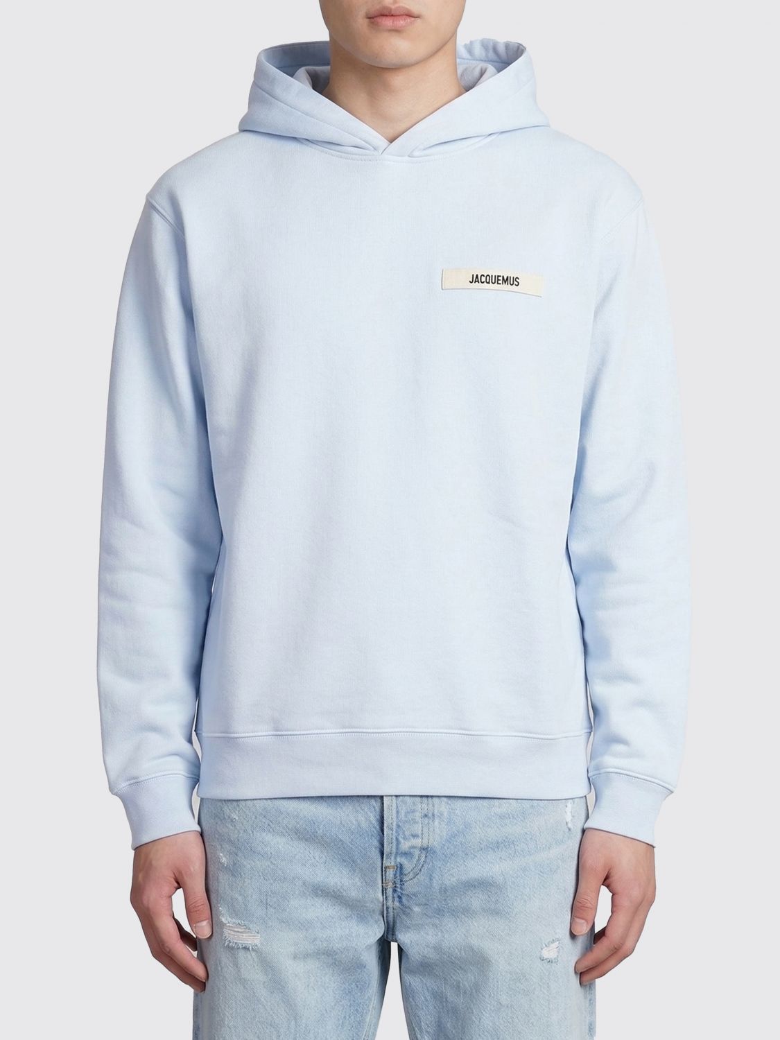 JACQUEMUS JACQUEMUS Sweatshirt Men color Blue　JACQUEMUS スウェットシャツ メンズ カラー ブルー