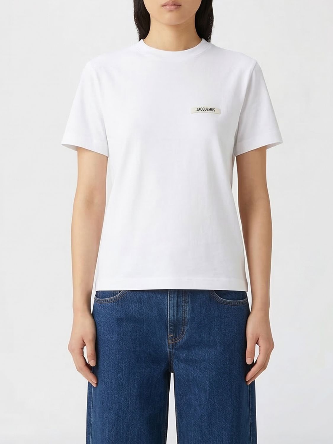 JACQUEMUS Cotton T-shirts with Mini Logo