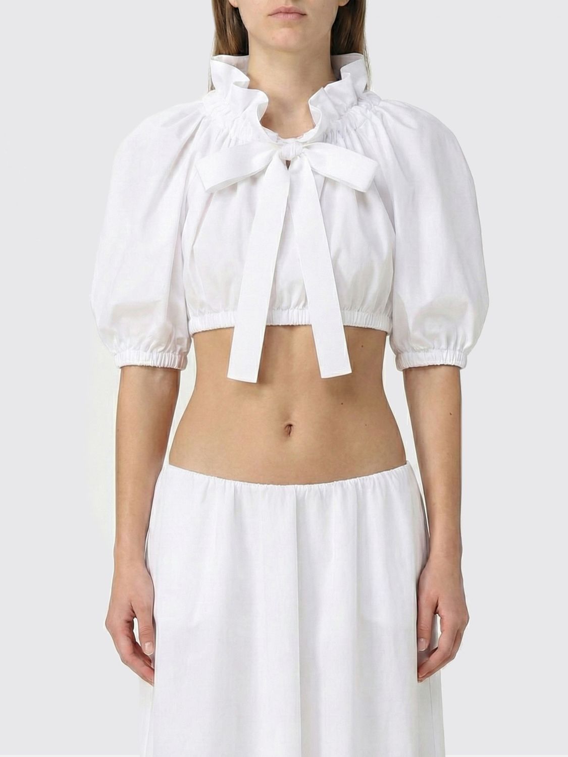 PATOU Cotton Crop Top　PATOU コットン クロップトップ PATOU