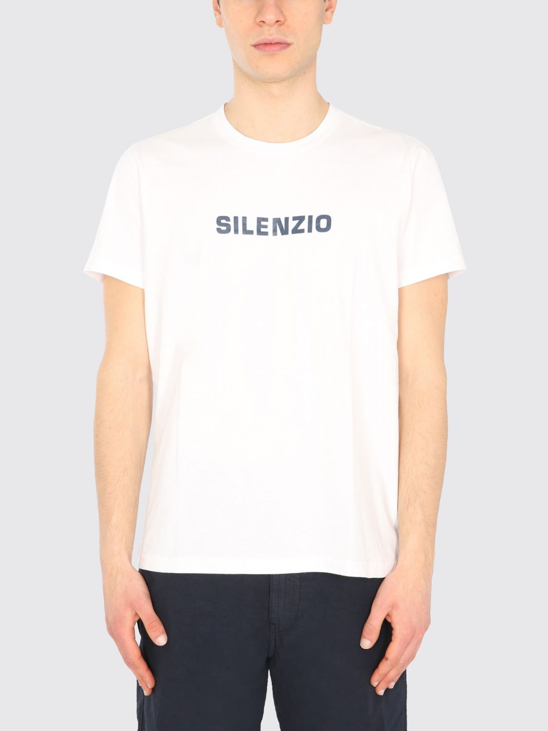 Aspesi Cotton T-shirt with Slogan
