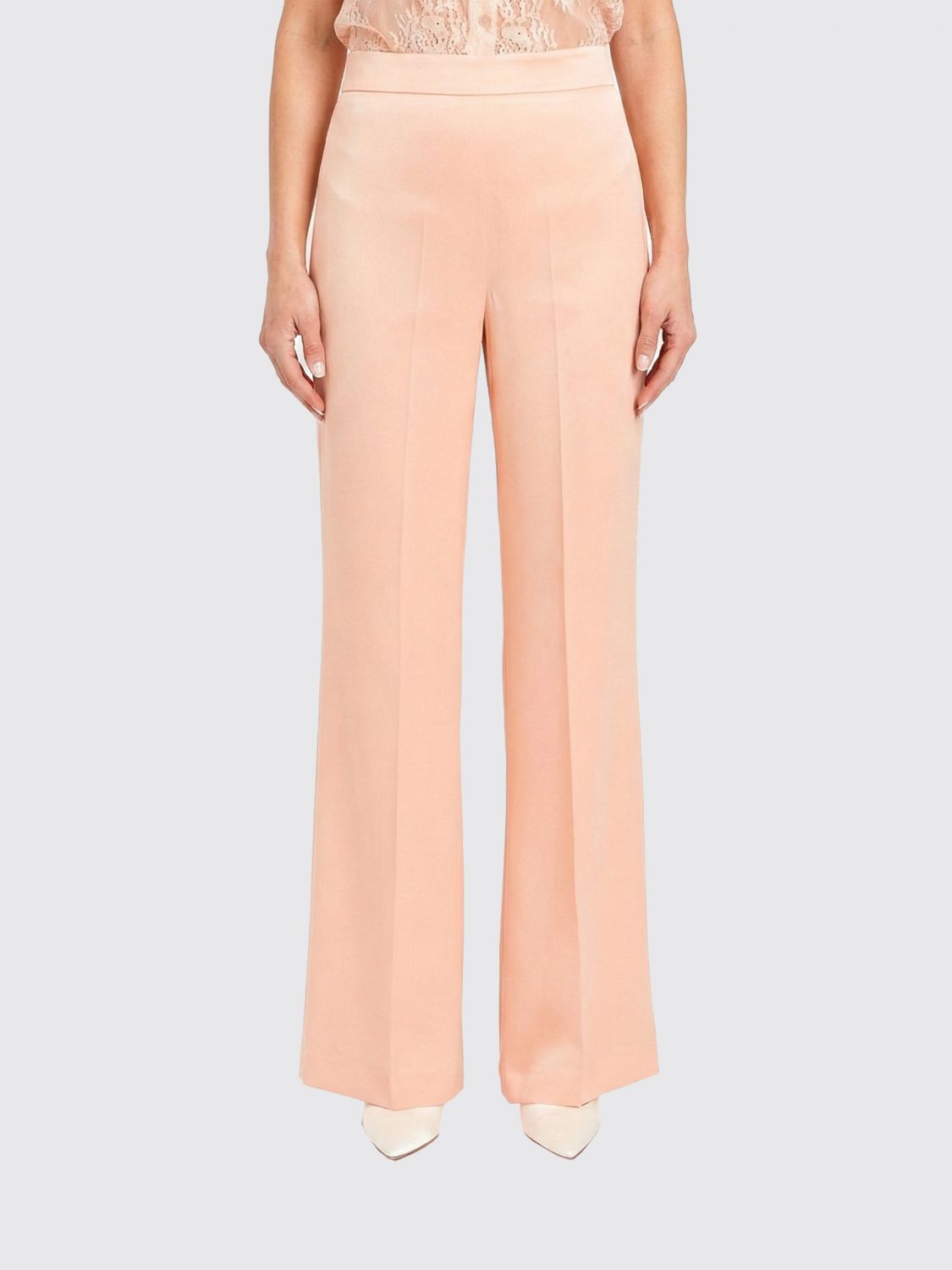 Twinset Γυναικών Peach Classic Crêpe Trousers