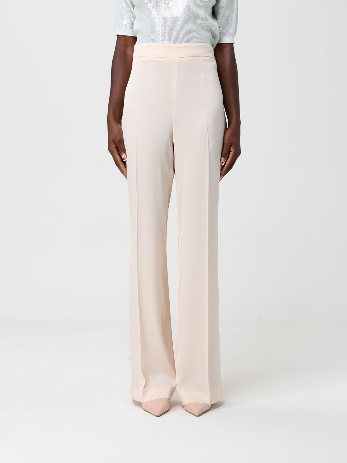 Twinset Γυναικών Sand Classic Crêpe Trousers