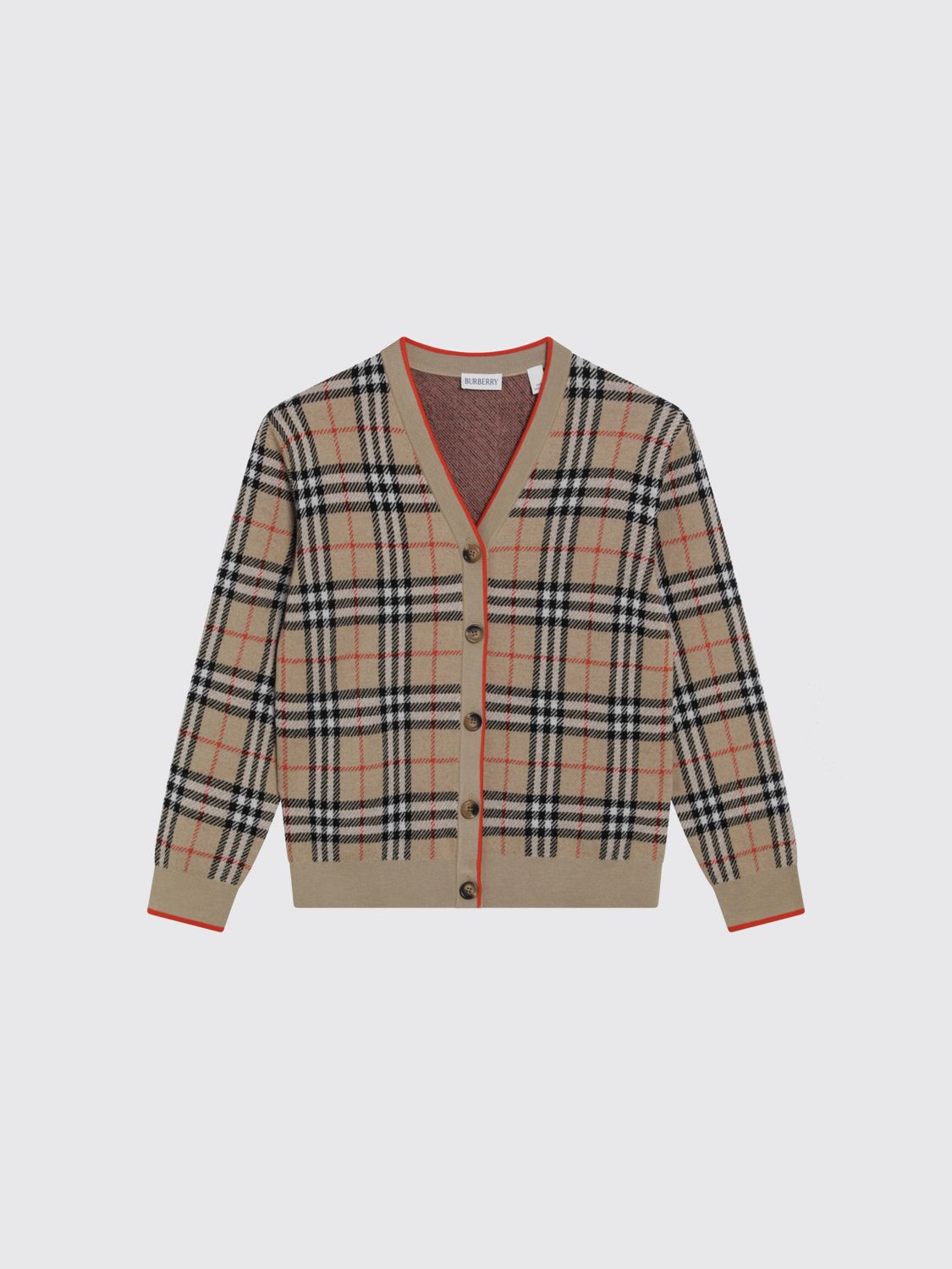 Burberry BURBERRY Check Merino Wool Cardigan　BURBERRY チェック メリノウール カーディガン