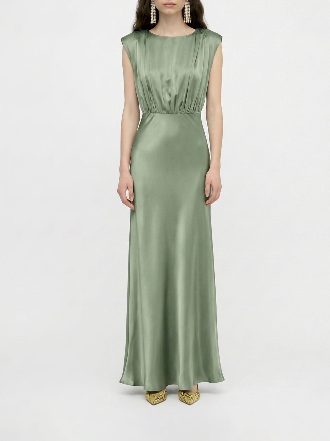Semicouture Long Silk Dress
