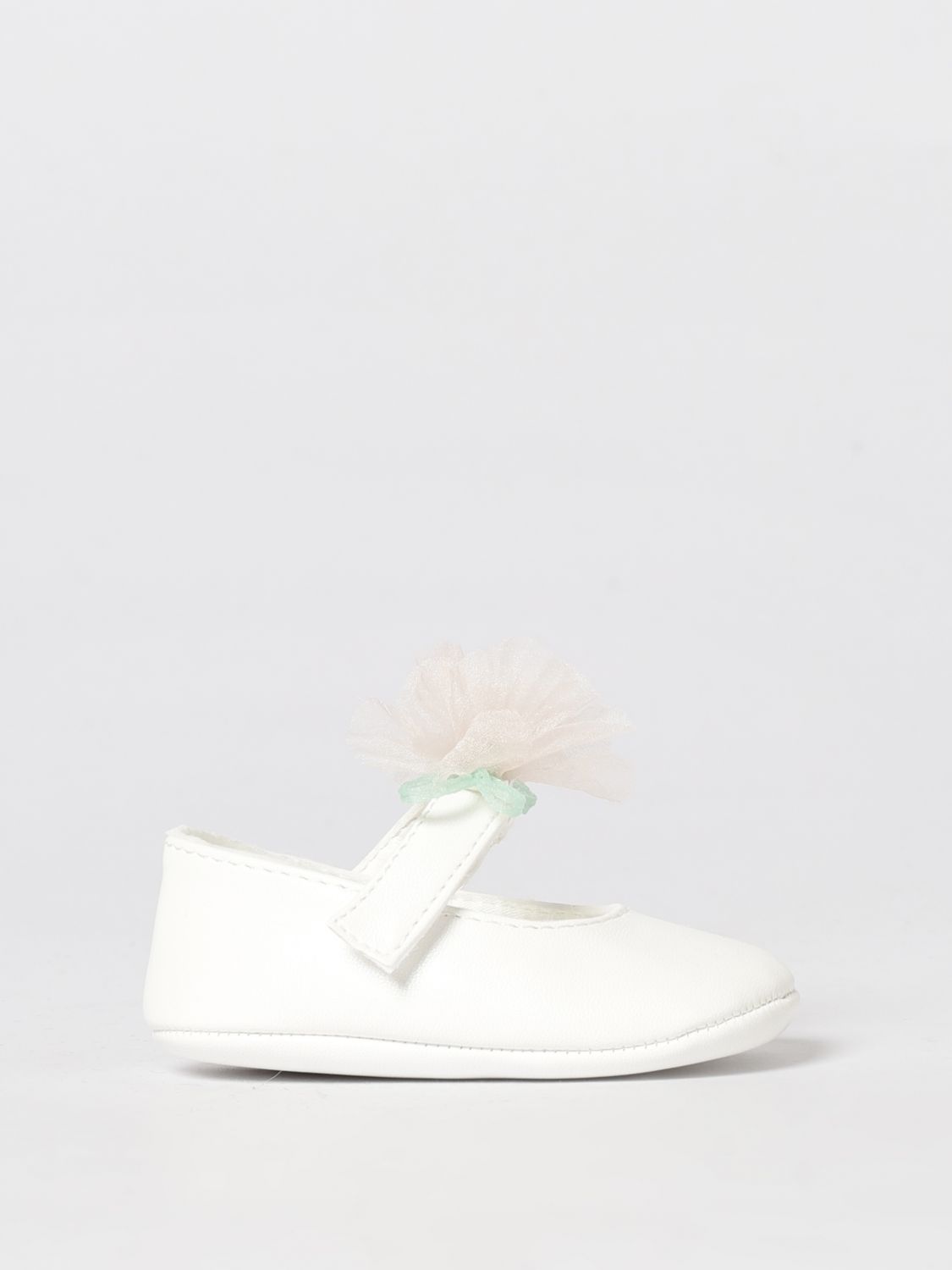 MONNALISA Nappa Ballerinas with Tulle Application