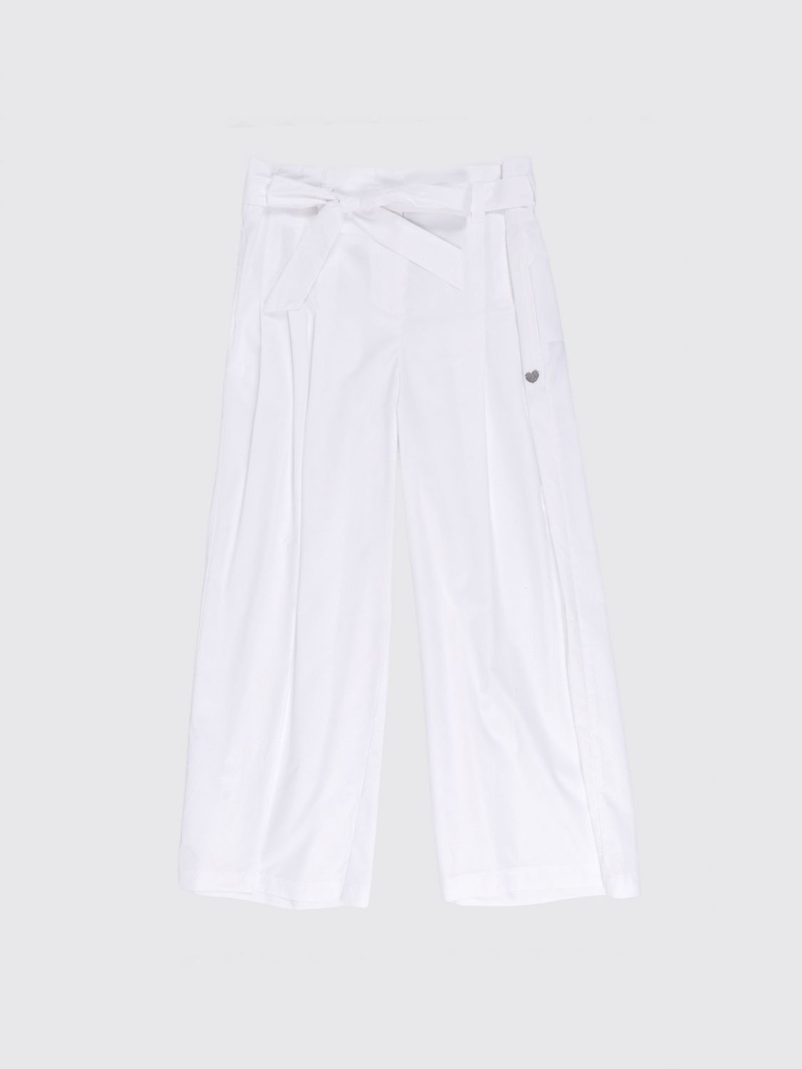 MONNALISA Pantaloni ampi con cinta in cotone