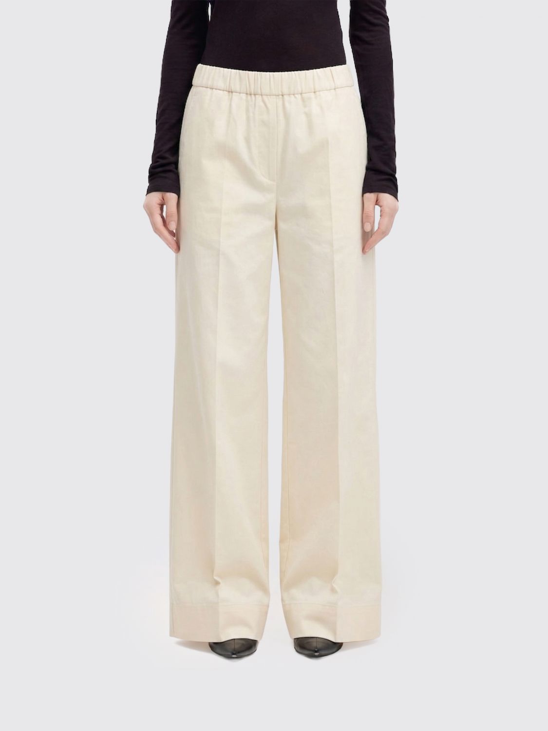 JIL SANDER Cotton Palazzo Trousers　JIL SANDER コットンパラッツォトラウザーズ JIL