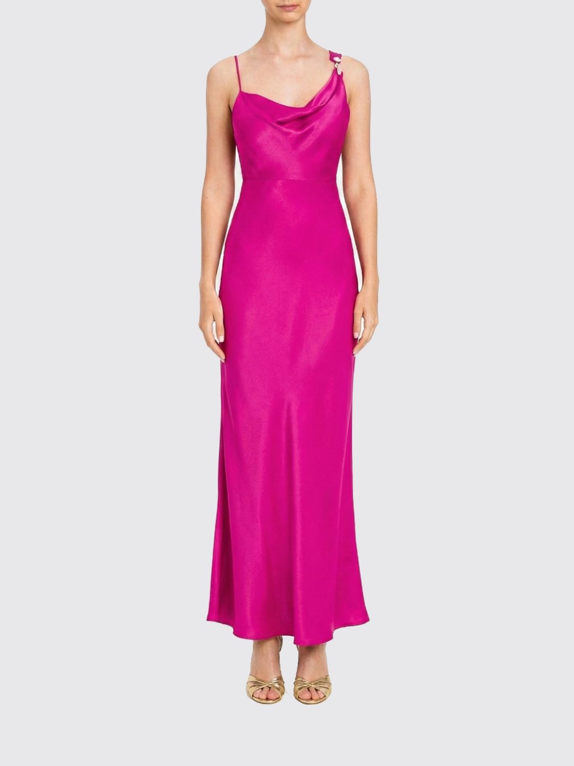 Dress TWINSET Woman color Fuchsia
