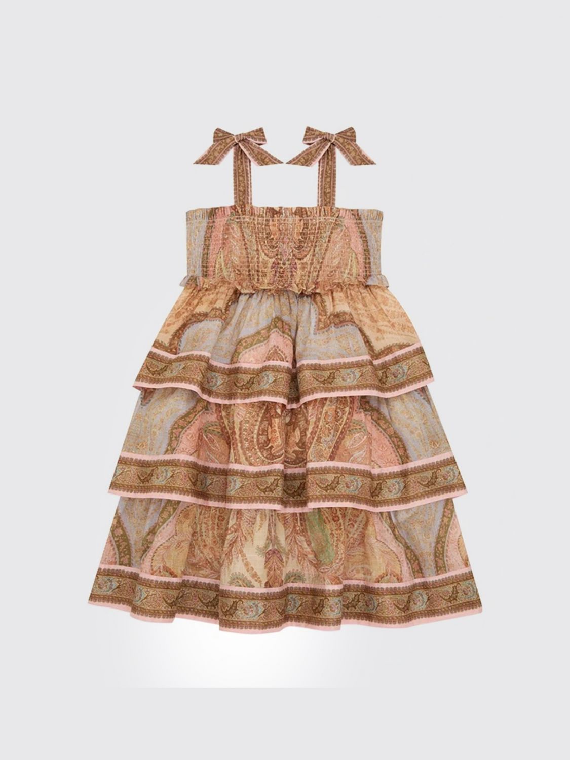 ZIMMERMANN Cotton Dress with Ethnic Print　ZIMMERMANN エスニックプリント コットンドレス ZIMMERMANN
