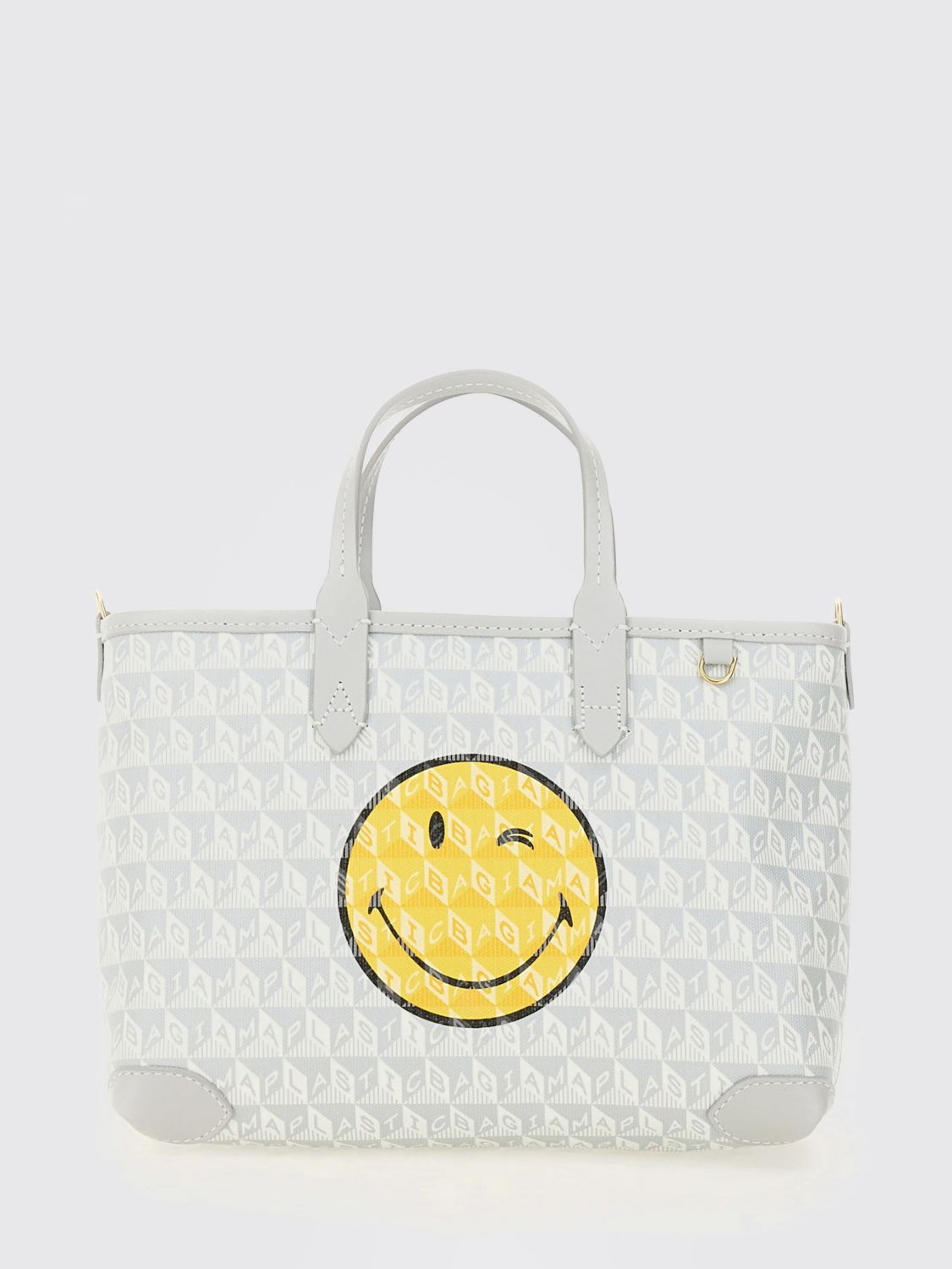 ANYA HINDMARCH I Am A Plastic Bag Wink Coated Cotton Bag　アニヤ・ハインドマーチ 私はビニール袋です ウィンクコーティングされたコットンバッグ ANYA