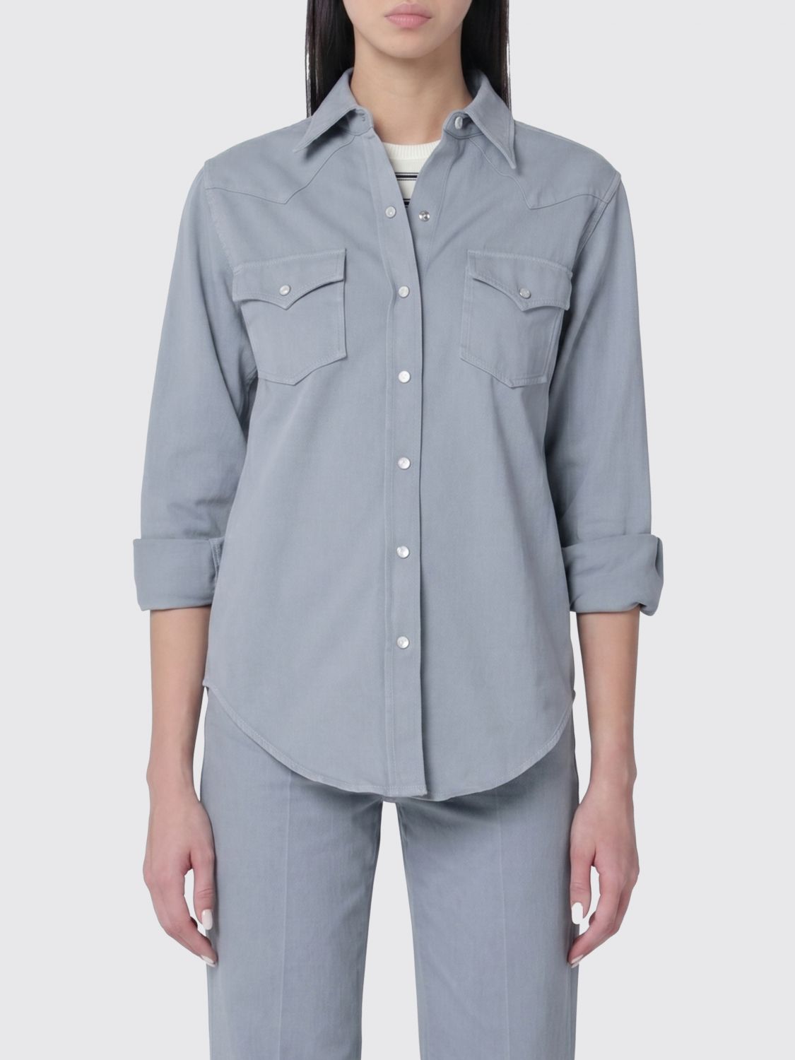 A. P.C. Hemd aus Bio-Baumwolle