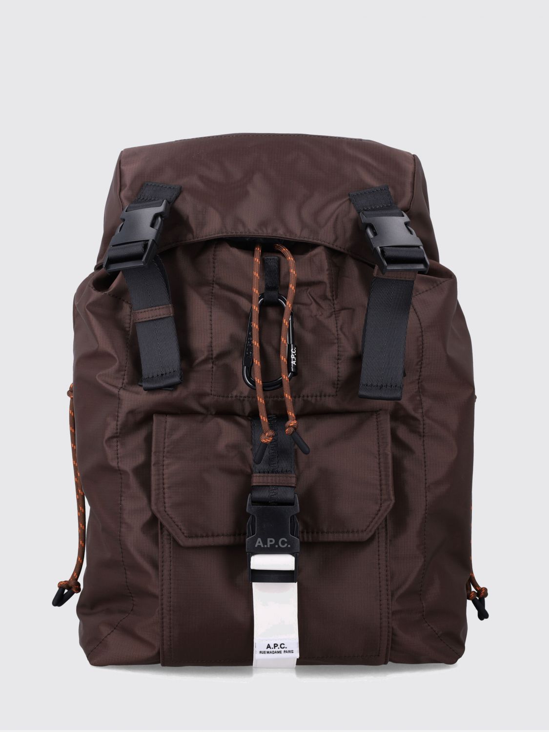 Backpack A. P.C. Men color Brown