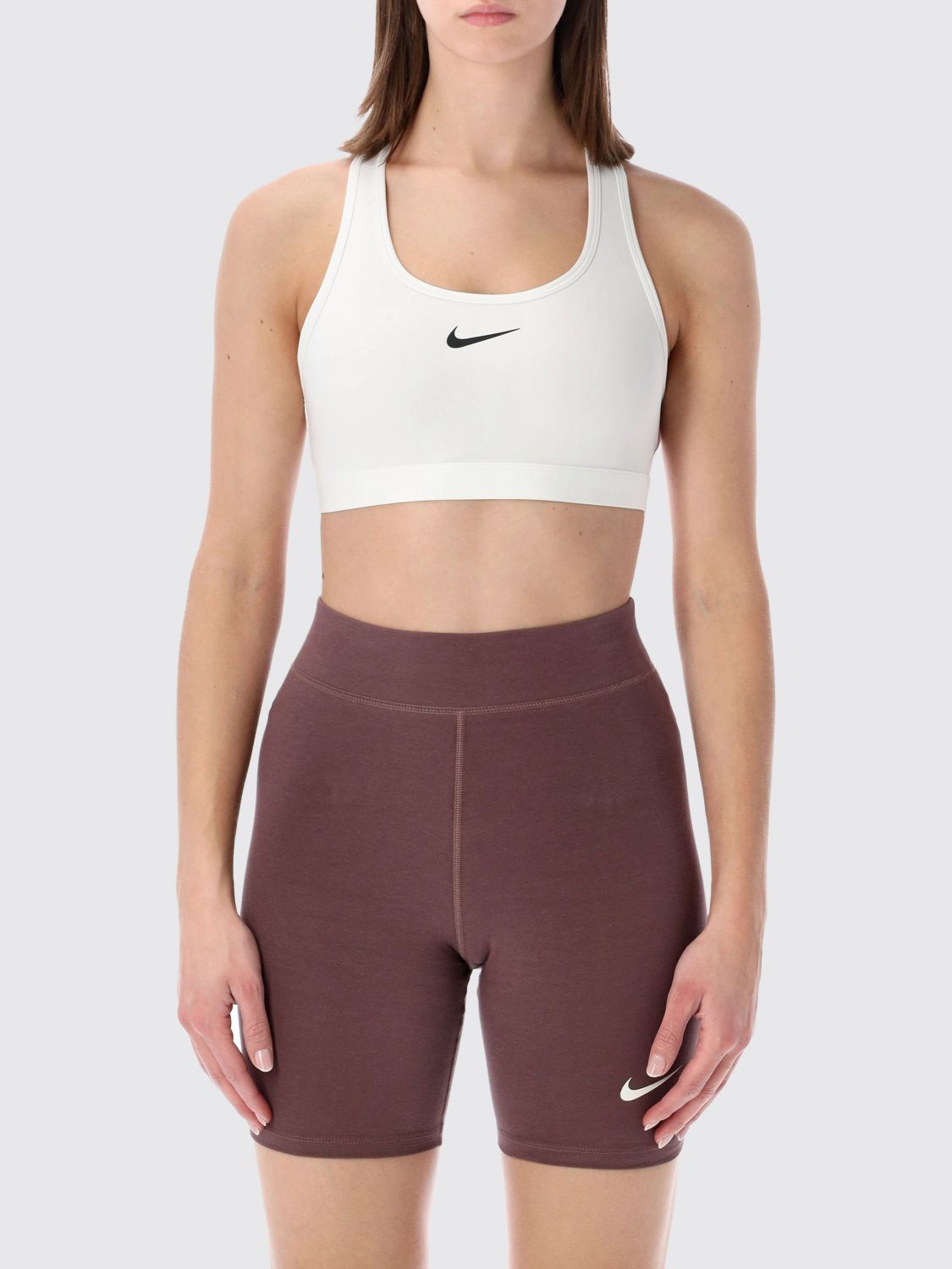 NIKE Swoosh Cropped Top aus Stretch-Funktionsgewebe