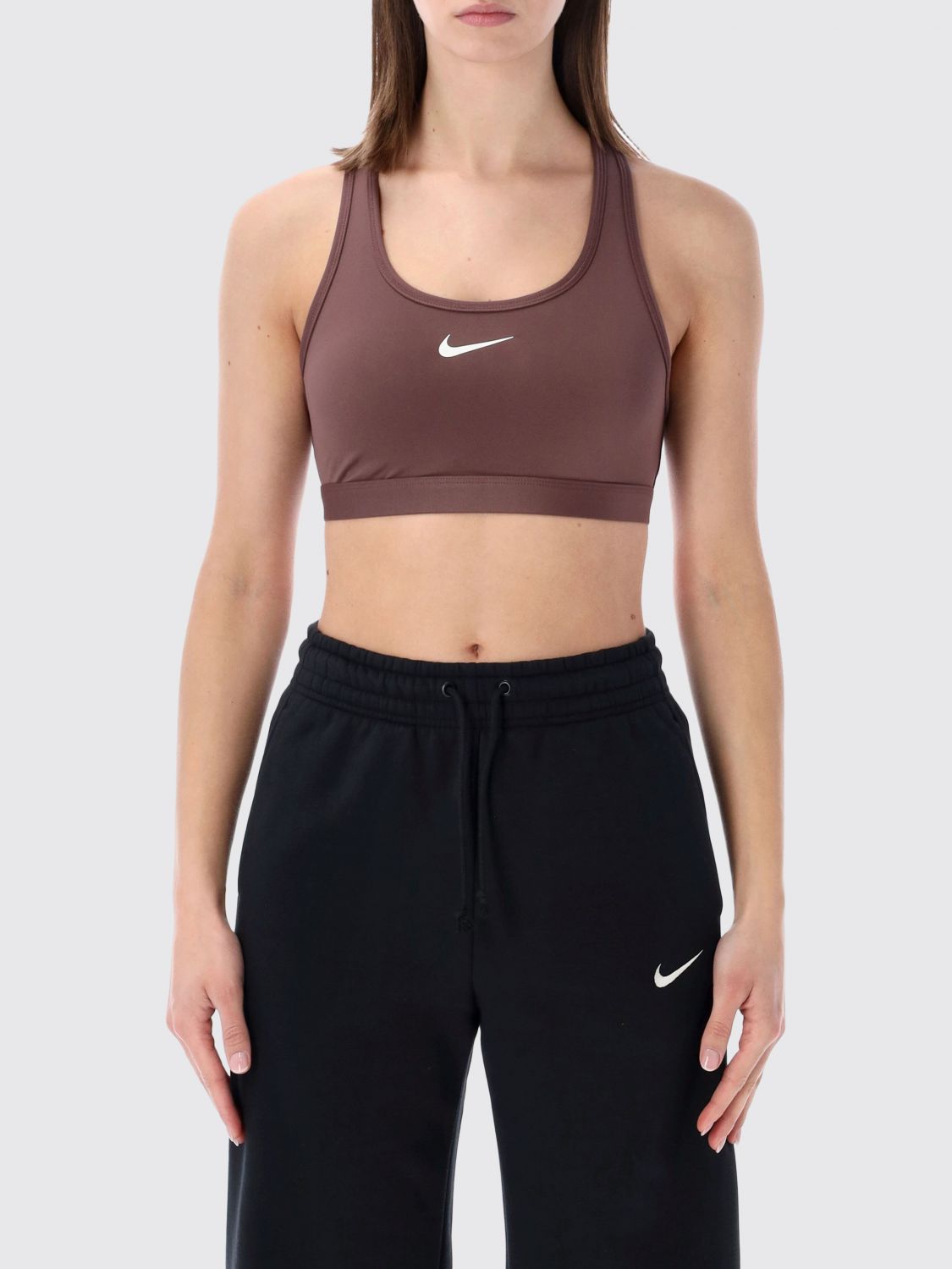 NIKE Swoosh Cropped Top aus Stretch-Funktionsgewebe