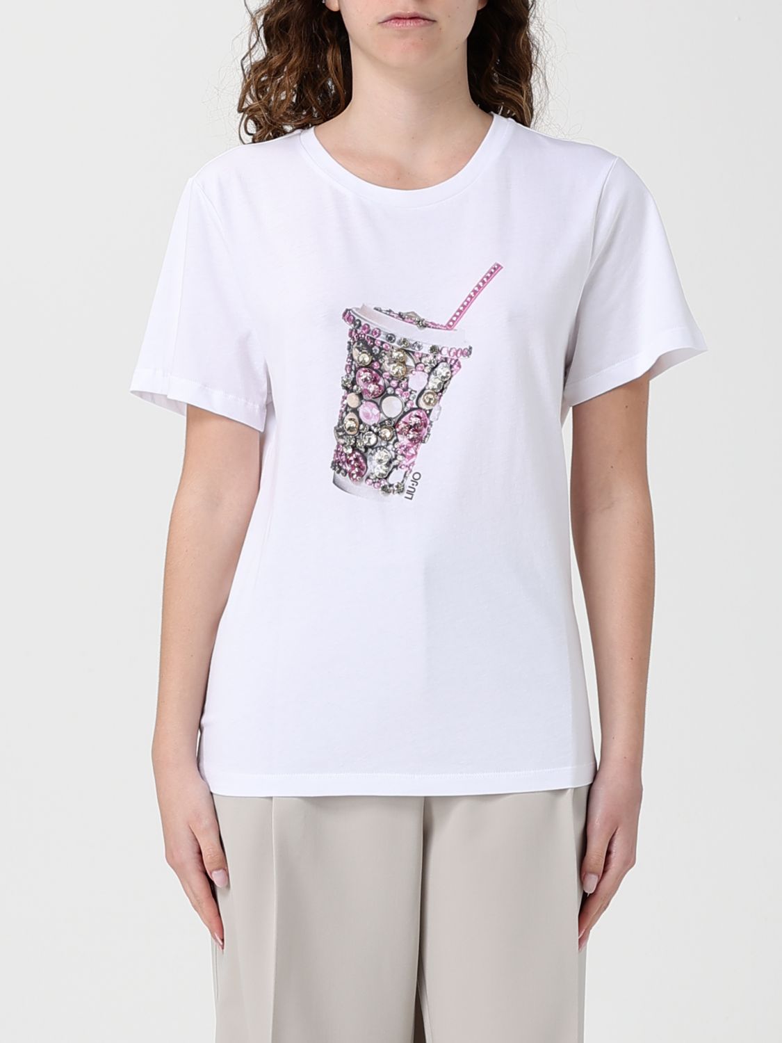 Liu Jo Γυναικών Άσπρο T-Shirt Woman Color