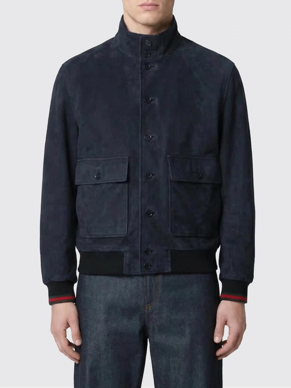 GUCCI Bomber in camoscio