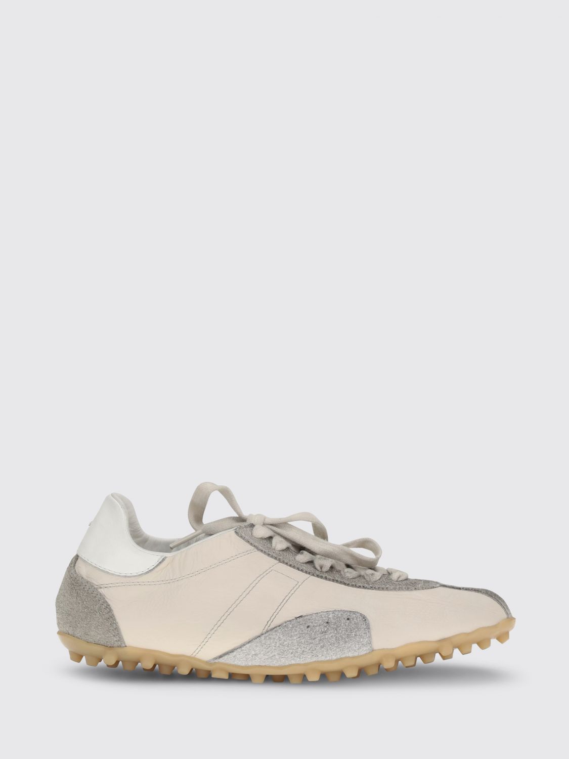 Maison Margiela Γυναικών Μπεζ Sprinter Leather Sneakers
