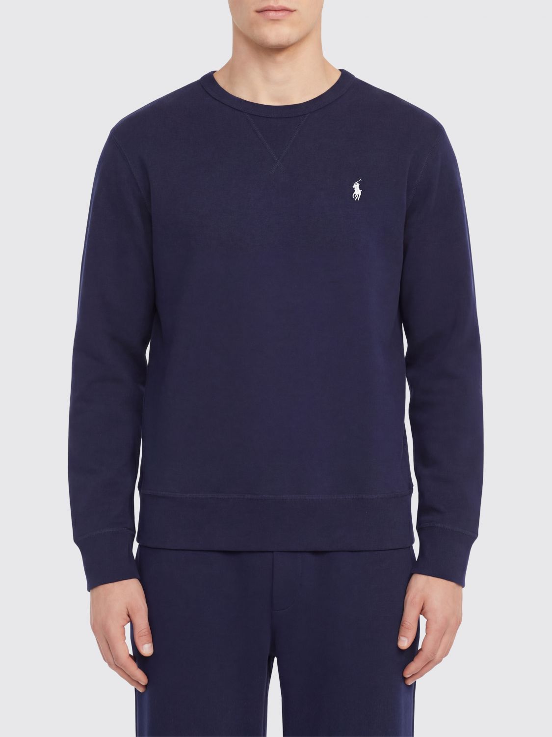 POLO RALPH LAUREN Cotton Blend Crew-Neck Sweatshirt with Logo