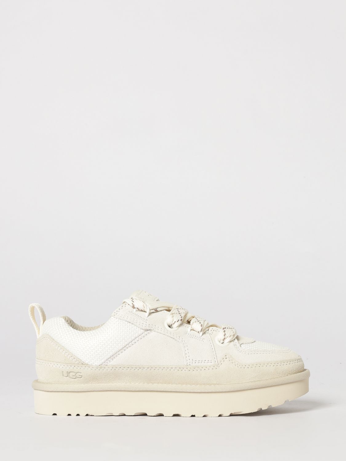 Ugg Lo Lowmel Suede and Mesh Sneakers