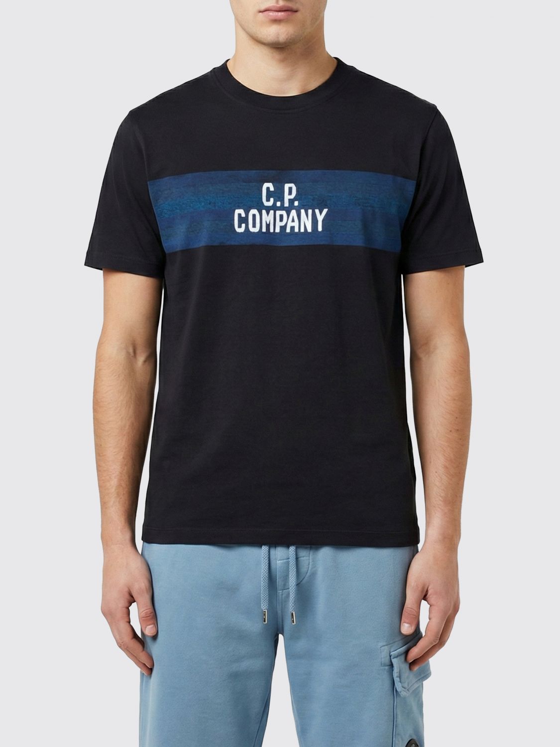 C. P. COMPANY Baumwoll-T-Shirt mit Logo